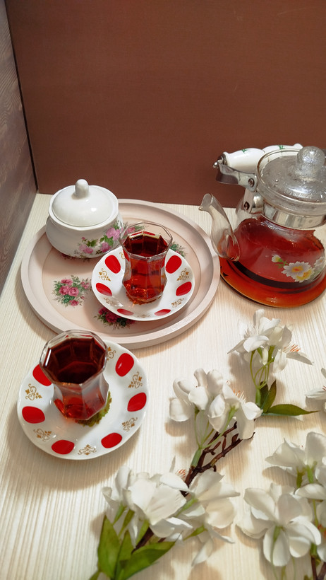 سینی چوبی رزین شده با طرح سنتی در رنگ و اندازه دلخواه