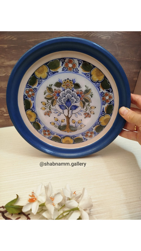 سینی چوبی رزین شده با طرح سنتی در طرح و رنگ دلخواه