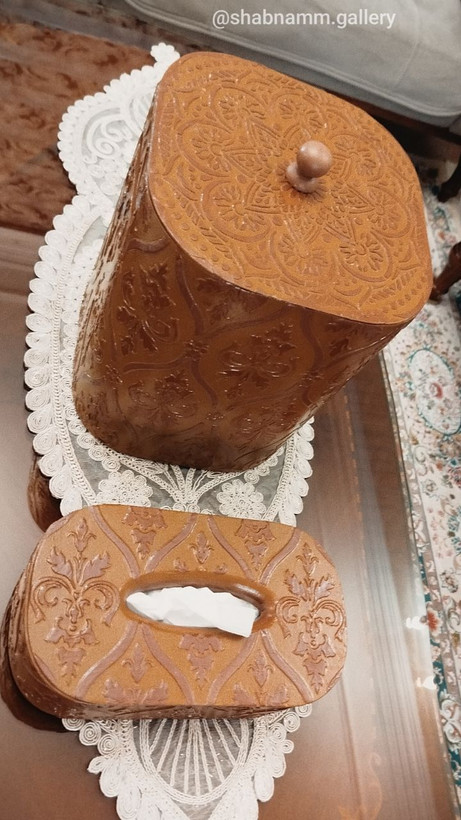 جادستمالی چوبی دستساز؛ ترکیب هنر پتینه و دکوپاژ مخصوص دکوراسیون خاص