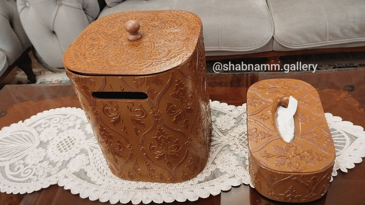 جادستمالی چوبی دستساز؛ ترکیب هنر پتینه و دکوپاژ مخصوص دکوراسیون خاص