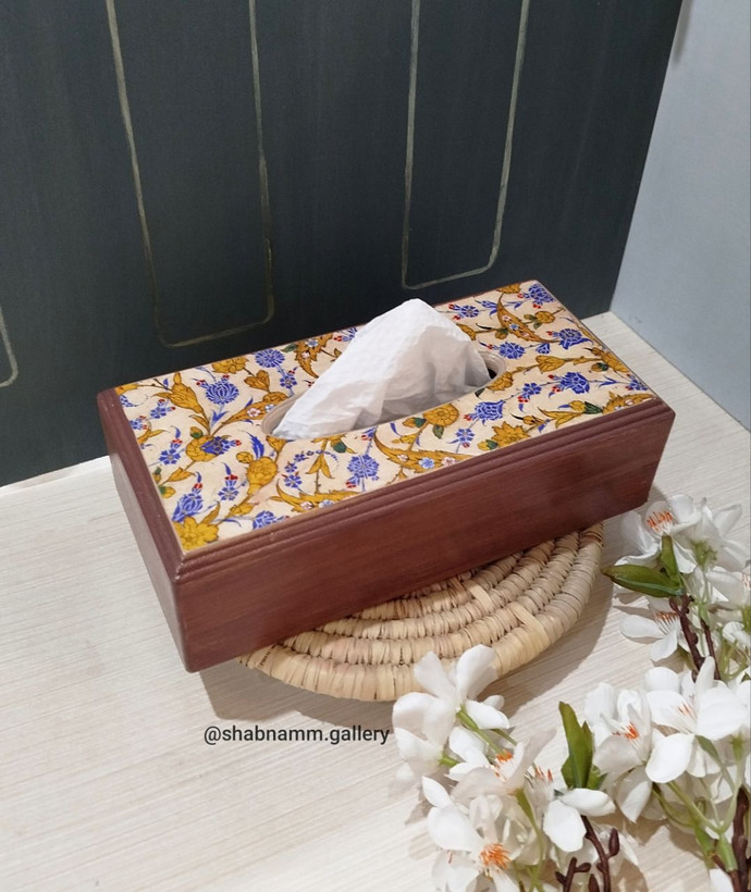 جادستمالی چوبی دستساز؛ ترکیب هنر پتینه و دکوپاژ مخصوص دکوراسیون خاص