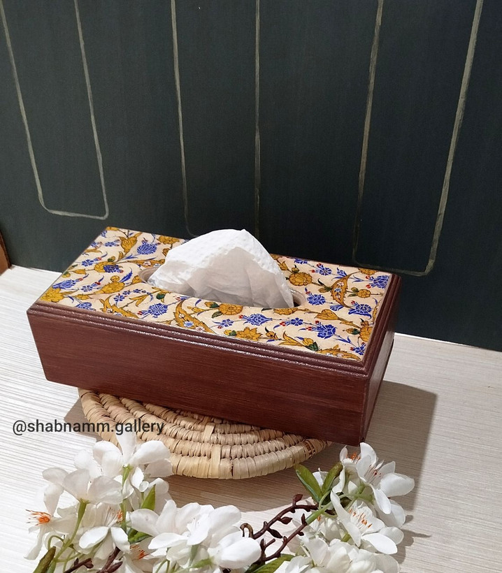 جادستمالی چوبی دستساز؛ ترکیب هنر پتینه و دکوپاژ مخصوص دکوراسیون خاص